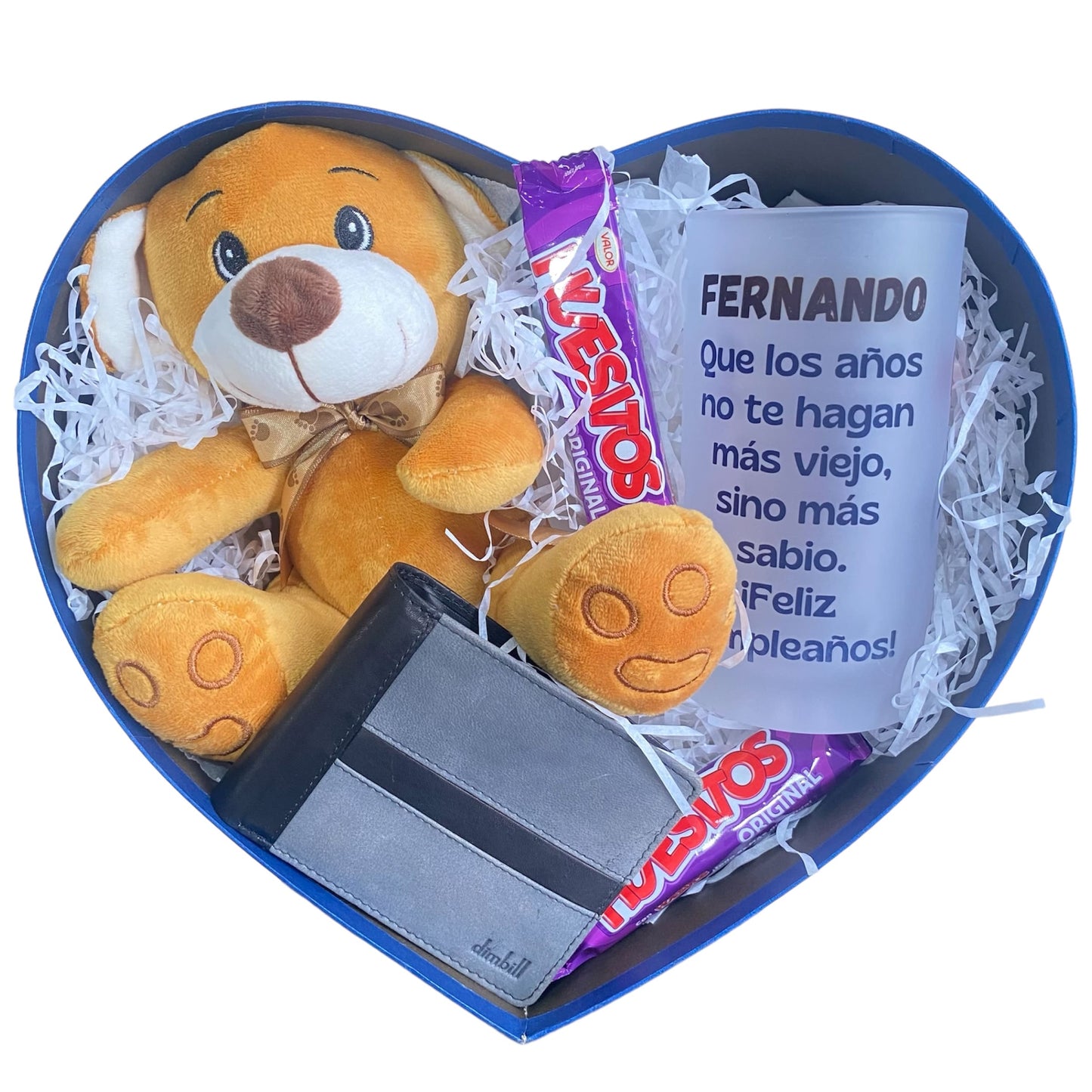 Caja de Regalo Corazón: Peluche, Jarra y Billetera