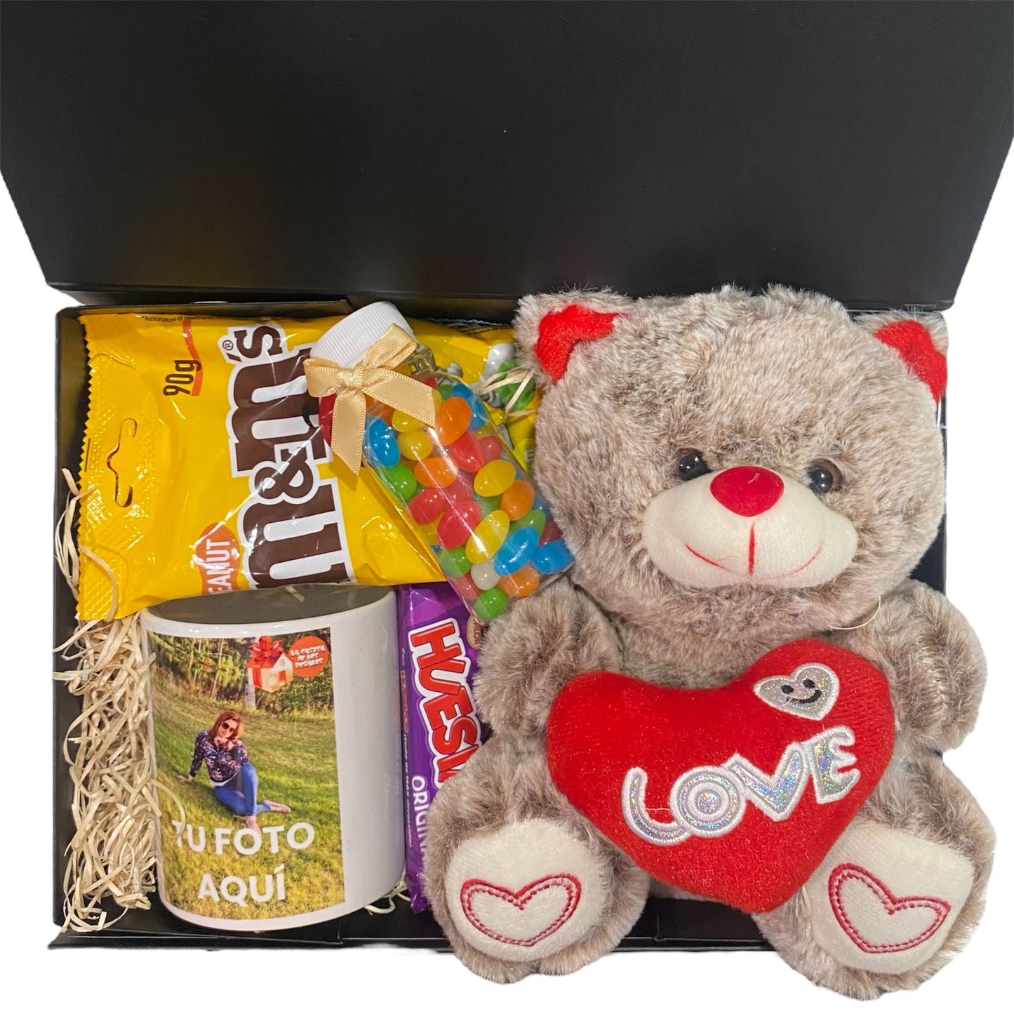Caja de Regalo Personalizada Taza y Peluche