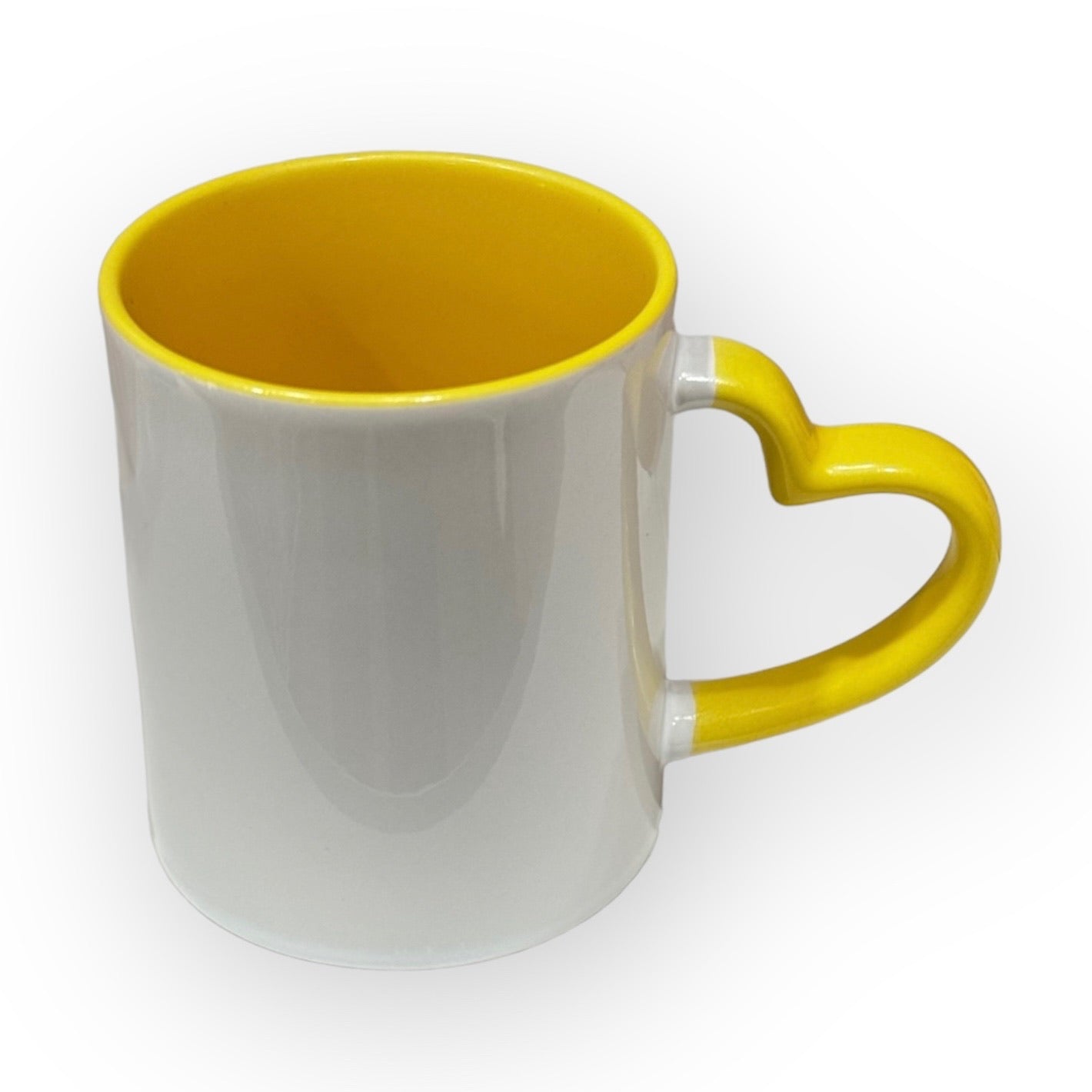 Taza con Asa en Forma de Corazón Personalizada