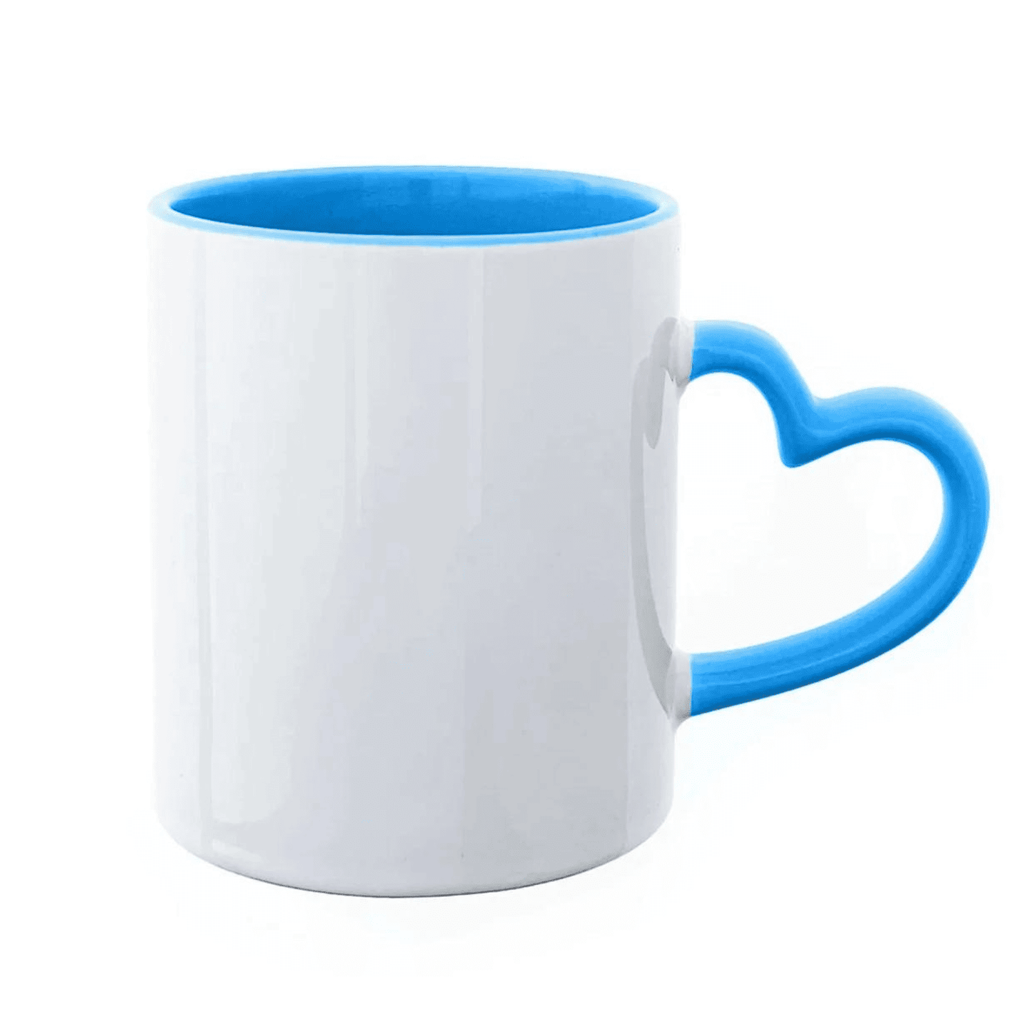 Taza con Asa en Forma de Corazón Personalizada