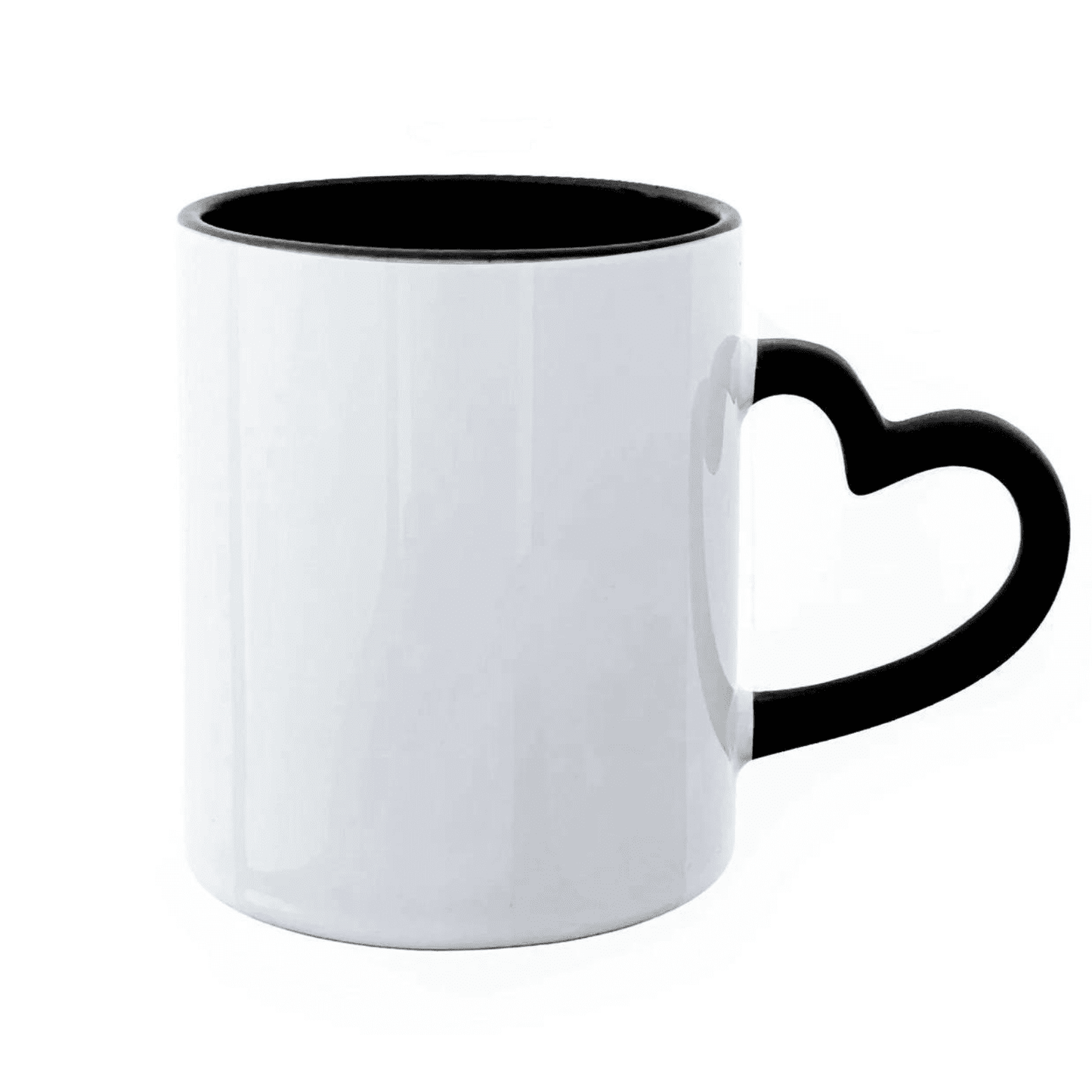 Taza con Asa en Forma de Corazón Personalizada