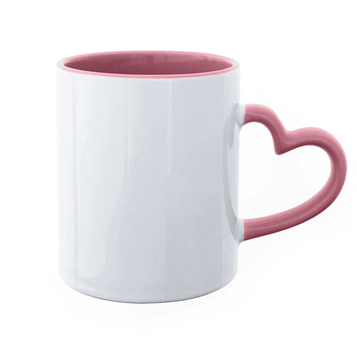 Taza con Asa en Forma de Corazón Personalizada