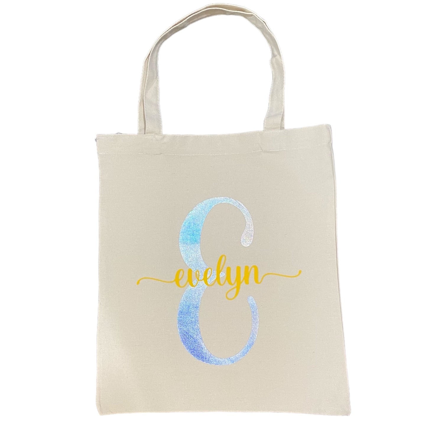 Bolsa de Tela Personalizado Nombre + Inicial