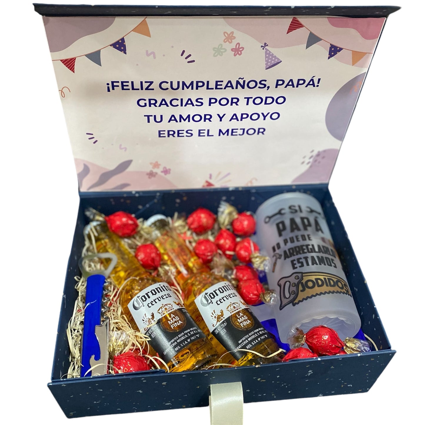 Caja de Regalo Personalizable con Jarra y Cervezas